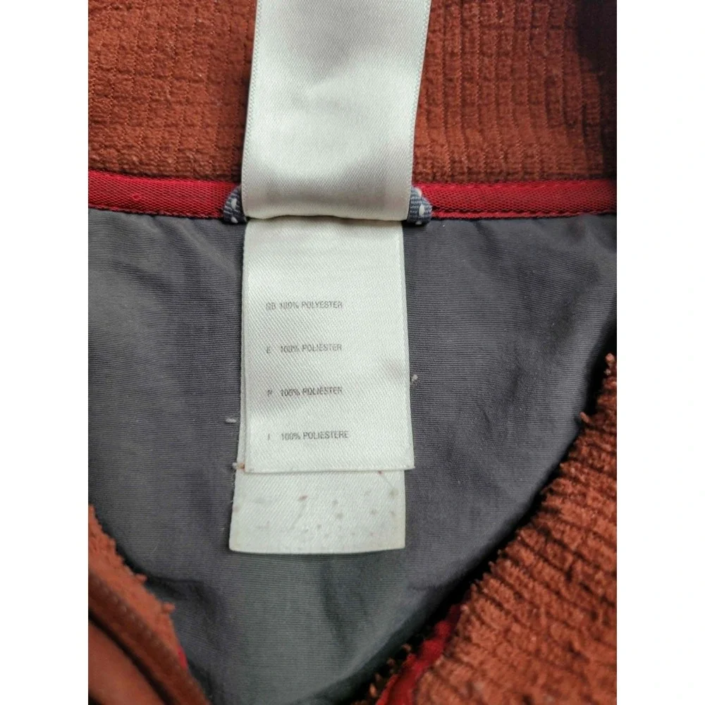 The North Face Rust 1/4‎ Zip Waffle Weave Pullover Men's Large
